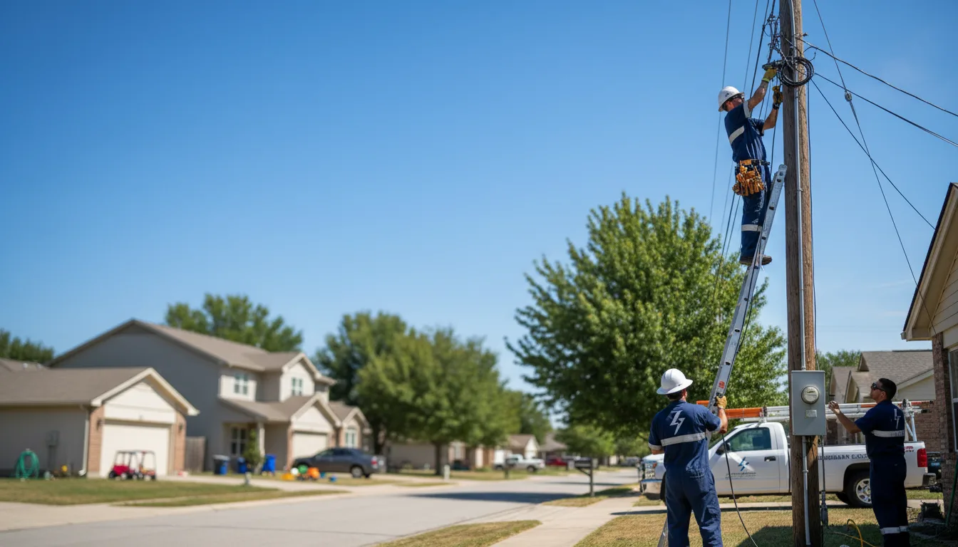 Residential electrician providing installation services in Thelma, KY